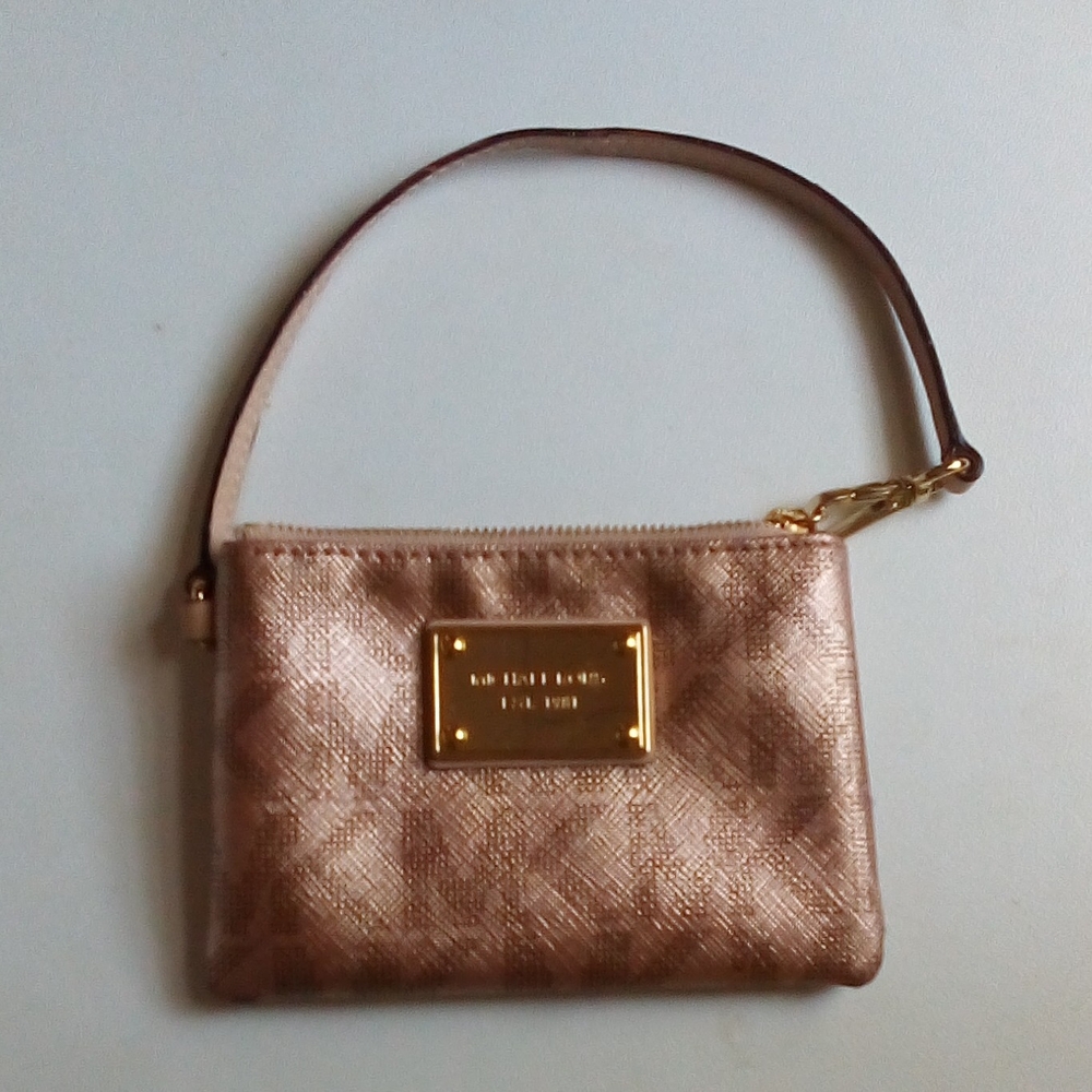 Michael Kors Metallic Gold Wristlet